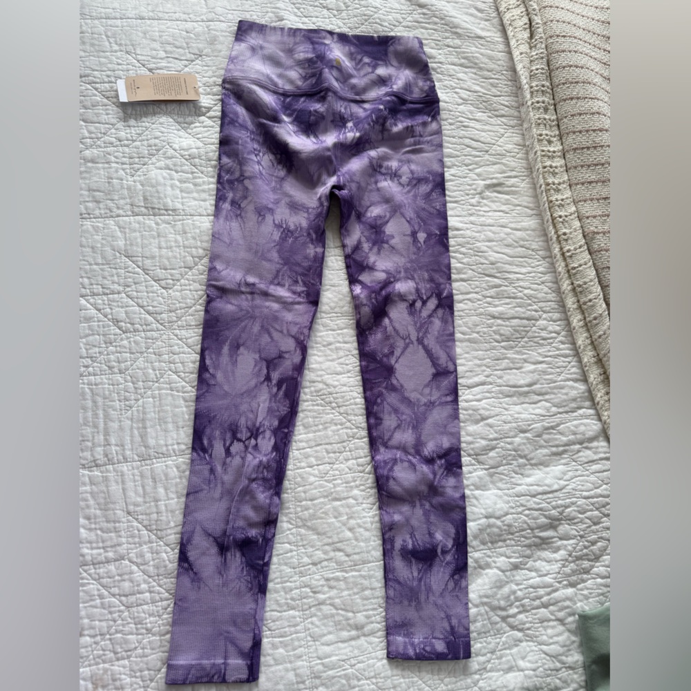 Spiritual Gangster Purple Tie-Dye Leggings - Picture 2 of 4